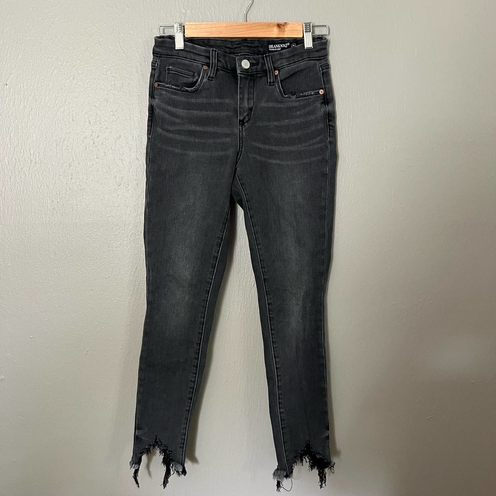 BLANKNYC The Reade Crop Black Size 26 casual comfort raw hem everyday
